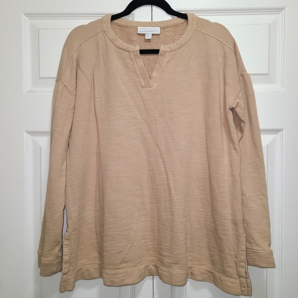 J. JILL ORGANIC COTTON LONG SLEEVE SHIRT TOP SIZE‎ SMALL